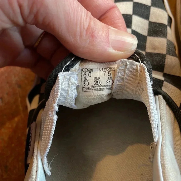 Black & White‎ Womens up On Vans 7.5 - Picture 6 of 6